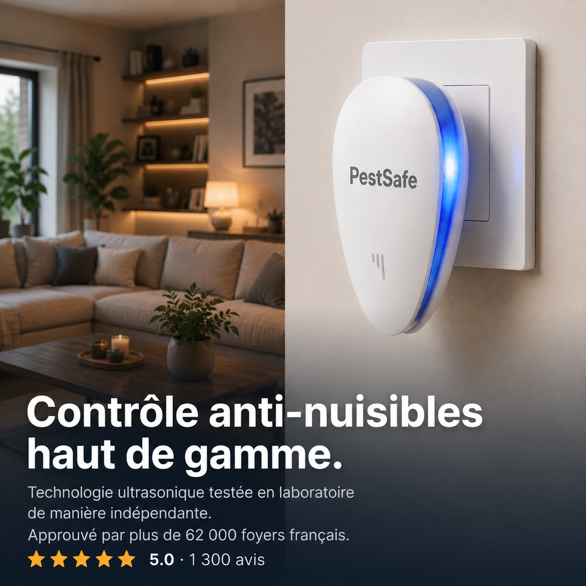 PestSafe™- Répulsif Ultrasons Anti-Nuisibles